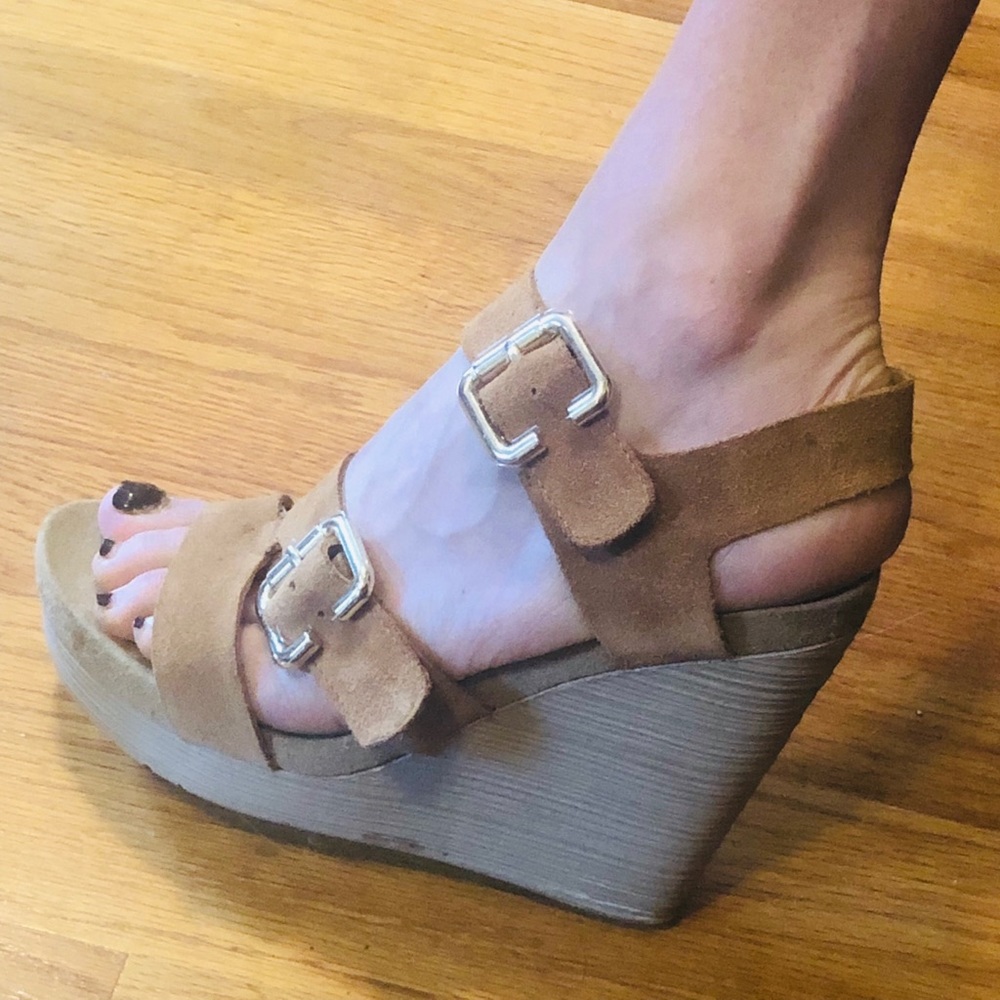 Gunmetal Nadine wedges